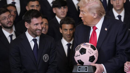 Donald Trump recibió a Lionel Messi y al plantel de Inter Miami en la Casa Blanca